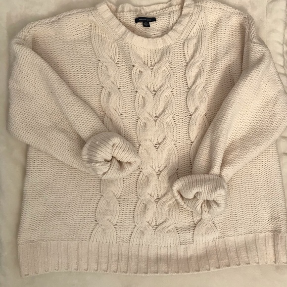 American Eagle Outfitters Sweaters - ❄️ American Eagle Cropped Cableknit Sweater